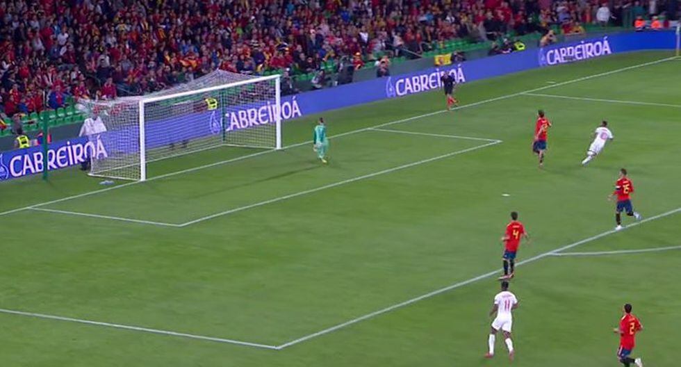 Gol 1 de Inglaterra a España